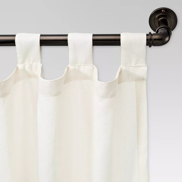 Threshold Bronze French Pipe Style Expandable Curtain Rod 66" to 120" Lengths - Picture 1 of 6